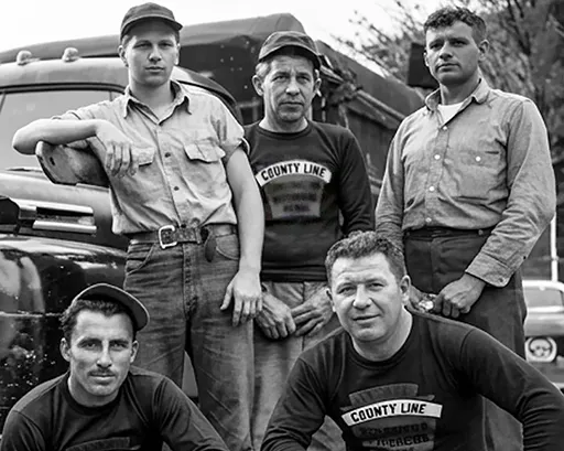 Historic photo of employees